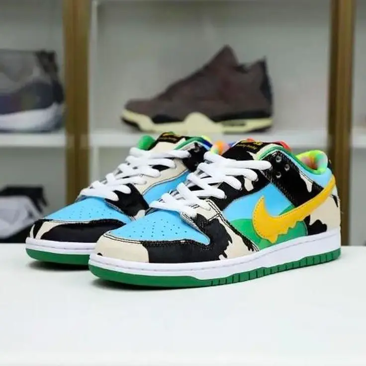 Nike - x Ben & Jerry's SB Dunk Low "Chunky Dunky" sneakers - unisex - Leather - 9 - Blue